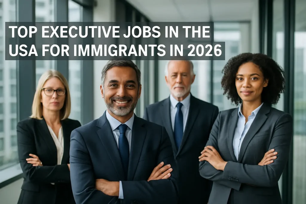 Top Executive Jobs in the USA for Immigrants in 2026